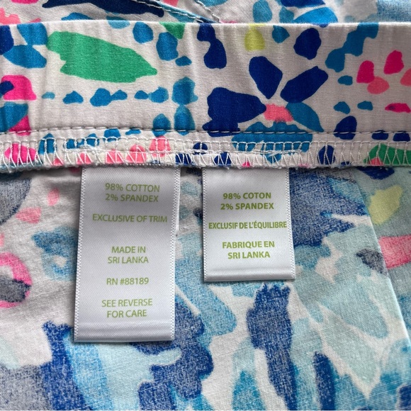 Lilly Pulitzer | "Dive In" Ocean View Tie Dye Board Shorts - Picture 6 of 7